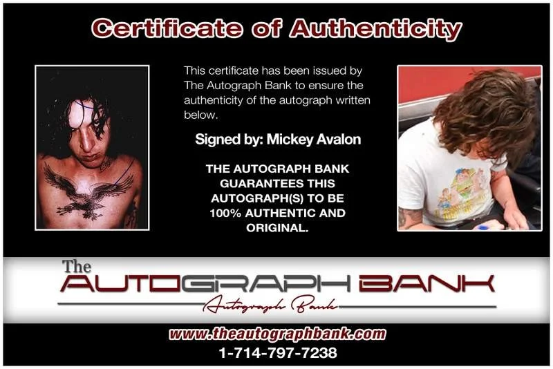 Mickey Avalon — Mickey Avalon authentic signed rap 8x10 photo W/Certificate Autographed (A00195), image 2