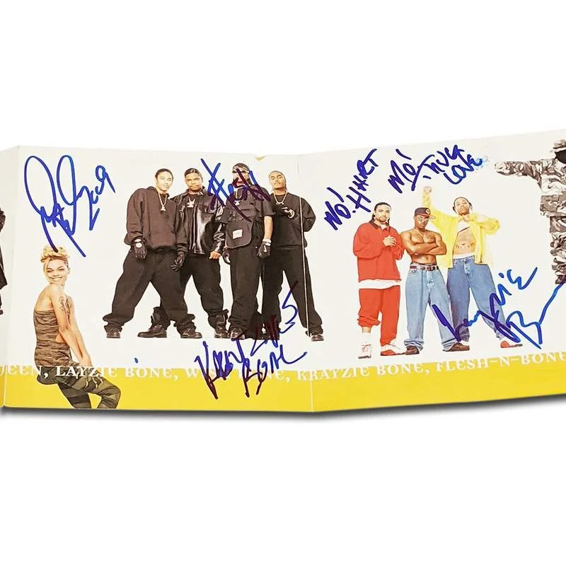 Mo Thugs — Bone Mo Thugs signed CD booklet Dj Ice Flesh Krayze Layze Wish Mo Hart Felicia, изображение 3