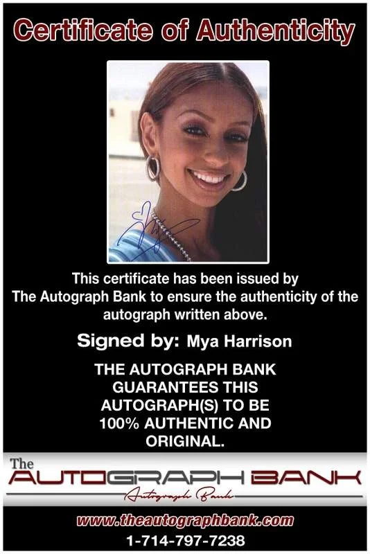 Mya Harrison — Mya Harrison authentic signed rap 8x10 photo W/Certificate Autographed (A0975), image 2