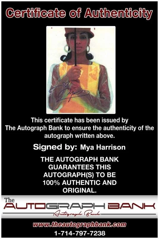 Mya Harrison — Mya Harrison authentic signed rap 8x10 photo W/Certificate Autographed (A0977), image 2