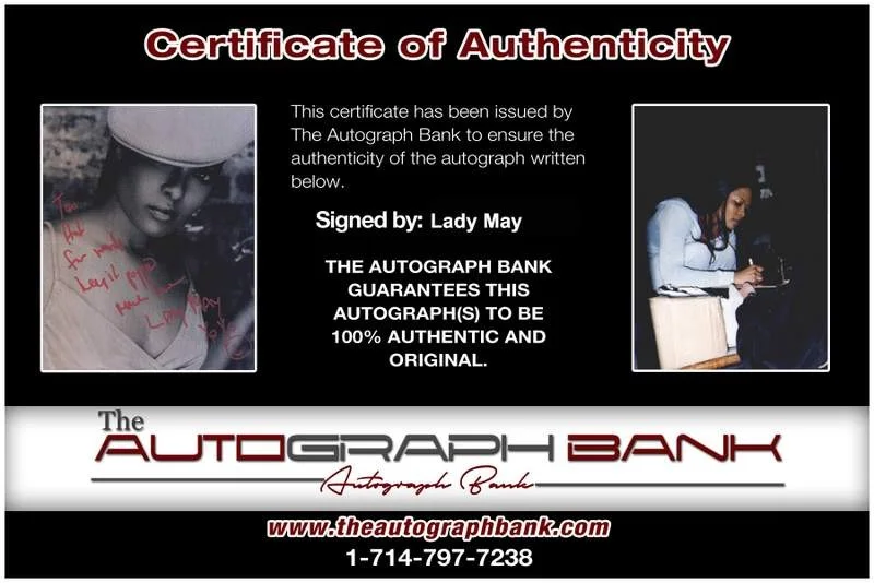 Lady May — Lady May authentic signed rap 8x10 photo W/Certificate Autographed (A0785), image 2