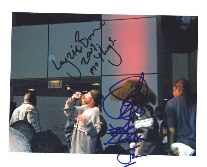 Layzie & Bizzy Bone — Layzie Bizzy Bone Thugs N Harmony signed rap 8x10 photo W/Cert Autograph 792