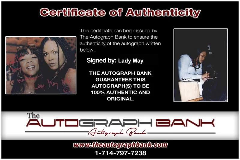 Lady May — Lady May authentic signed rap 8x10 photo W/Certificate Autographed (A0787), image 2