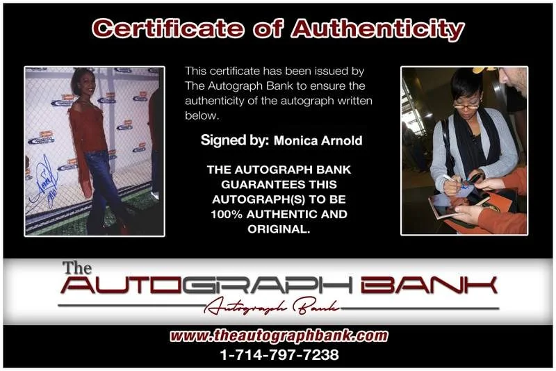 Monica Arnold — Monica Arnold authentic signed rap 8x10 photo W/Certificate Autographed (A0965), image 2