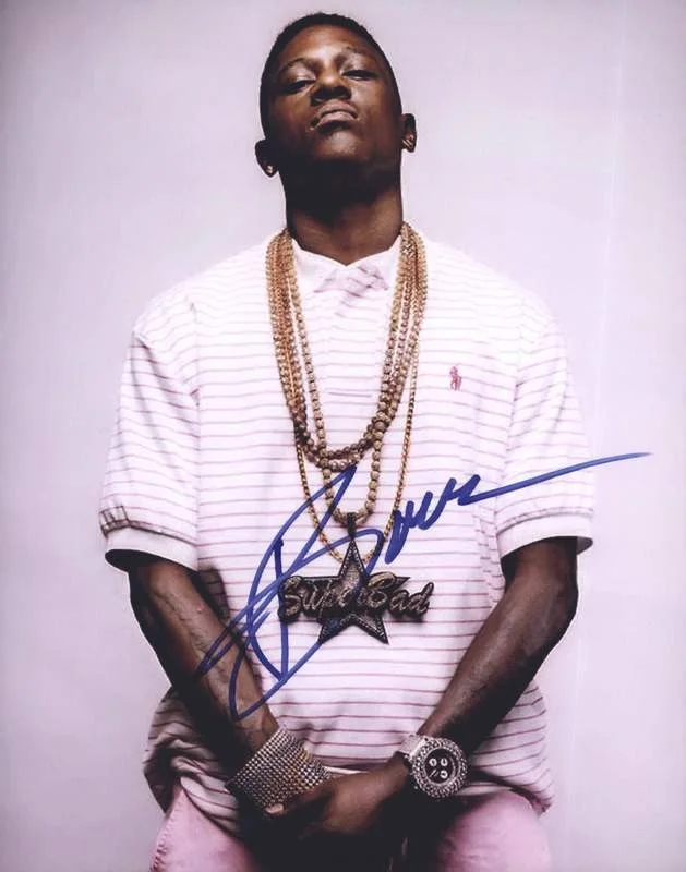 Lil Boosie — Trill ENT Lil Boosie signed rap 8x10 photo W/Certificate Autographed (A0847)