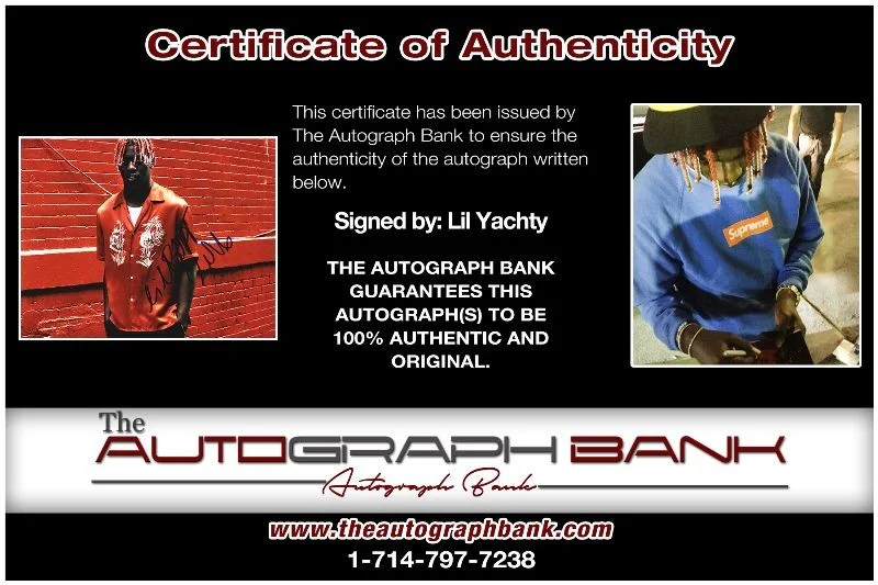 Lil Yachty — Lil Yachty authentic signed RAPPER 8x10 photo W/Cert Autographed 7302016-g1, изображение 2