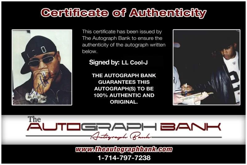 Ll Cool J — Ll Cool-J authentic signed rap 8x10 photo W/Certificate Autographed (A0883), изображение 2