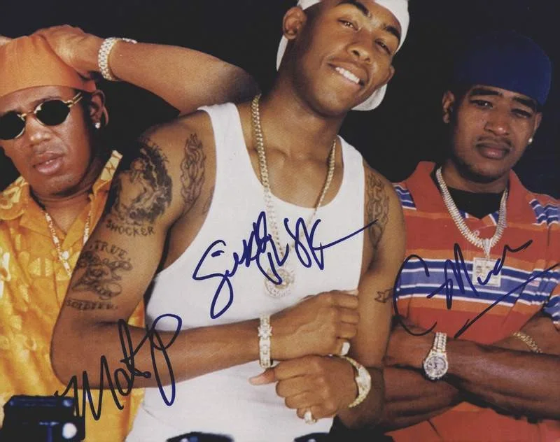 Master P & Sillk the Shocker & C-Murder — TRU Master P Sillk C-Murder signed 8x10 photo W/Cert Autograph A0904