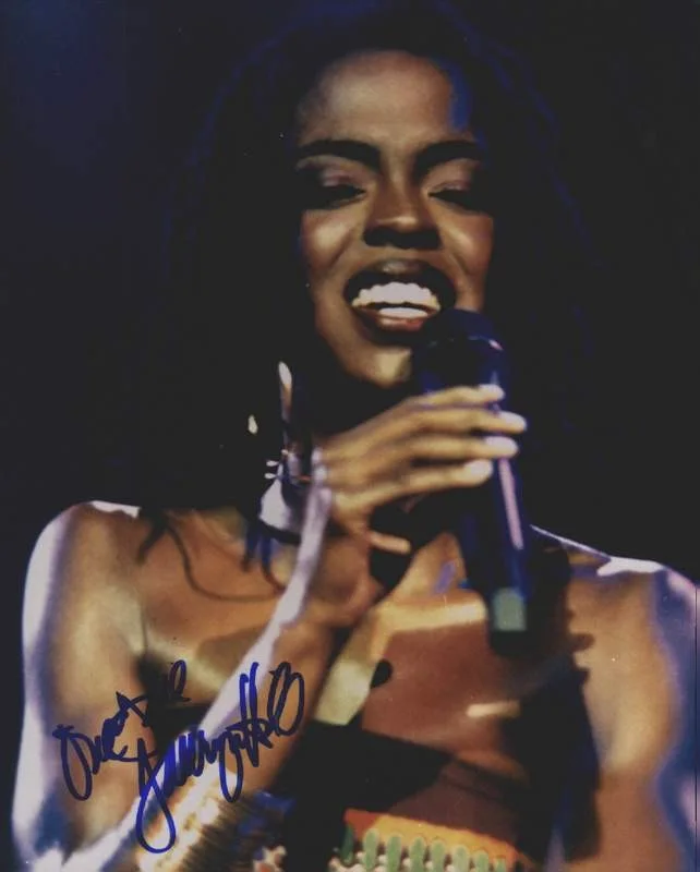 Lauryn Hill — Fugees Lauryn Hill signed rap 8x10 photo W/Certificate Autographed (A0790)