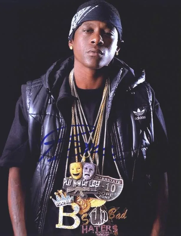 Lil Boosie — Trill ENT Lil Boosie signed rap 8x10 photo W/Certificate Autographed (A0849)