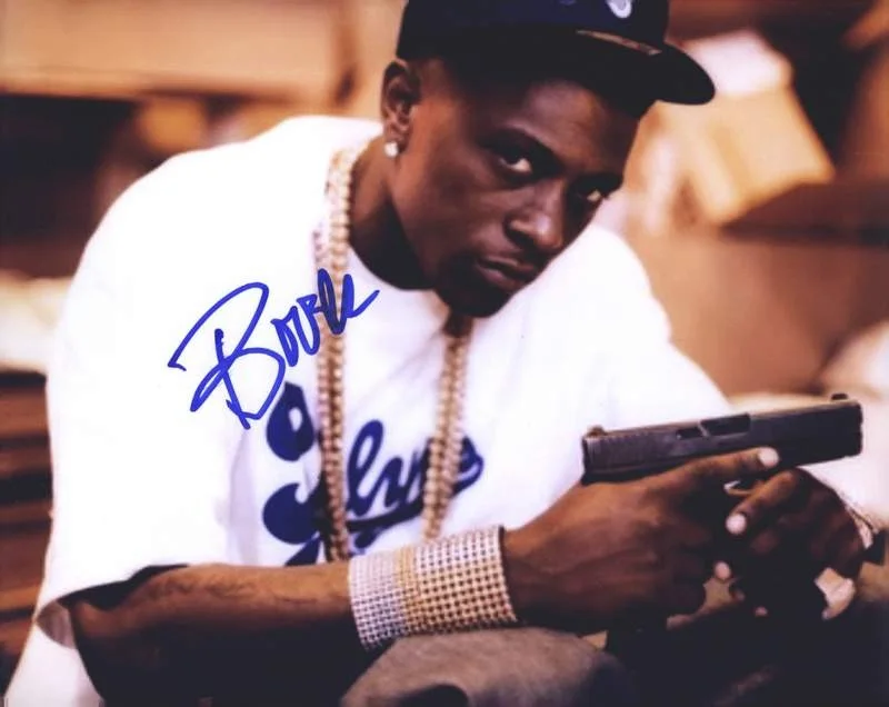 Lil Boosie — Trill ENT Lil Boosie signed rap 8x10 photo W/Certificate Autographed (A0852)
