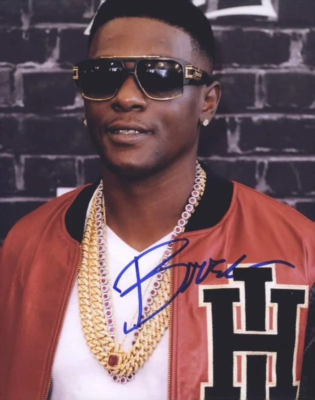 Lil Boosie — Trill ENT Lil Boosie signed rap 8x10 photo W/Certificate Autographed (A0850)