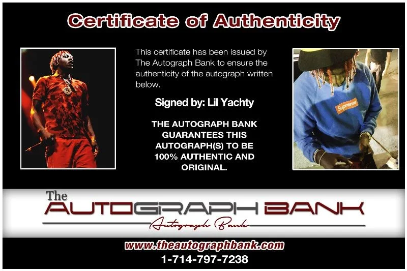 Lil Yachty — Lil Yachty authentic signed RAPPER 8x10 photo W/Cert Autographed 7302016-d1, изображение 2