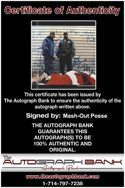 Mash-Out Posse — M.O.P. MOP Mash-Out Posse signed rap 8x10 magazine page W/Cert Autograph A24, изображение 2