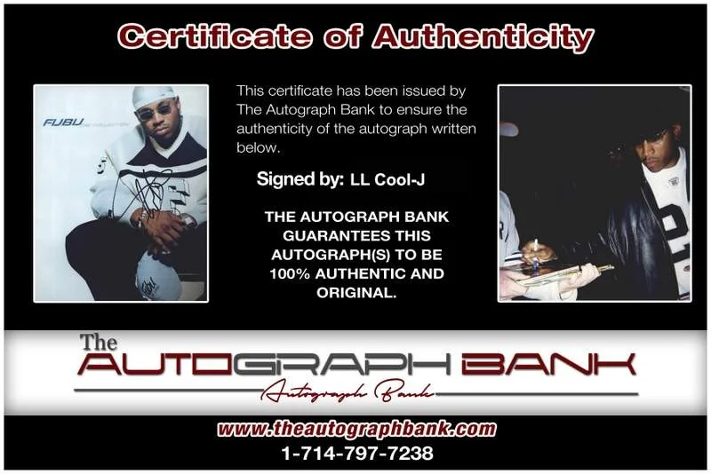 Ll Cool J — Ll Cool-J authentic signed rap 8x10 photo W/Certificate Autographed (A0882), image 2