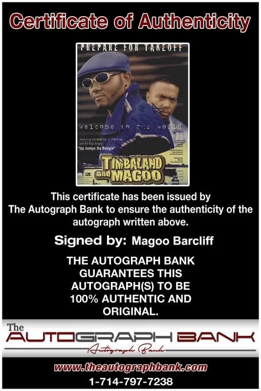 Magoo Barcliff — Magoo Barcliff authentic signed rap 8x10 magazine page W/Cert Autographed A021, изображение 2