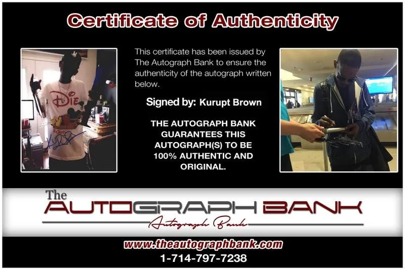 Kurupt — Death Row Kurupt authentic signed rap 8x10 photo W/Certificate Autographed A0755, изображение 2