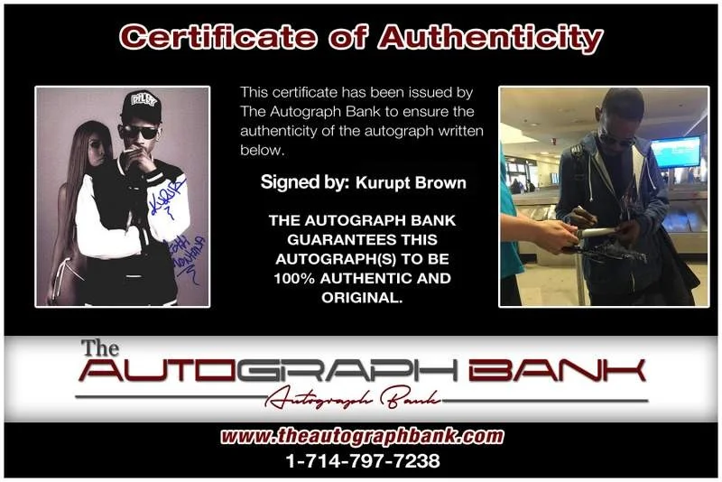 Kurupt — Death Row Kurupt authentic signed rap 8x10 photo W/Certificate Autographed A0759, изображение 2