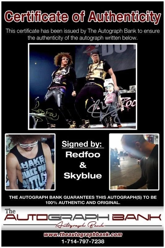 Lmfao — LMFAO Party Rock authentic signed RAPPER 8x10 photo W/Certificate Autographed A4, изображение 2