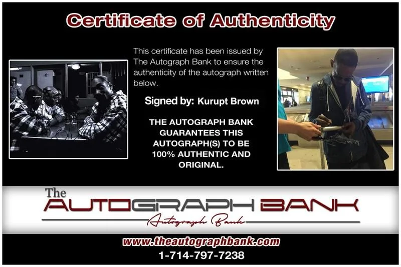 Kurupt — Death Row Kurupt authentic signed rap 8x10 photo W/Certificate Autographed A0002, изображение 2