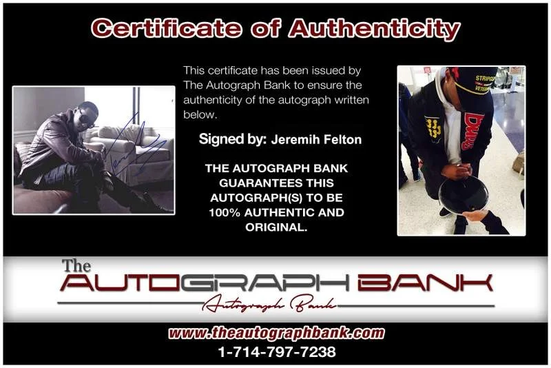 Jeremih — Jeremih Felton authentic signed rap 8x10 photo W/Certificate Autographed (A0616), изображение 2