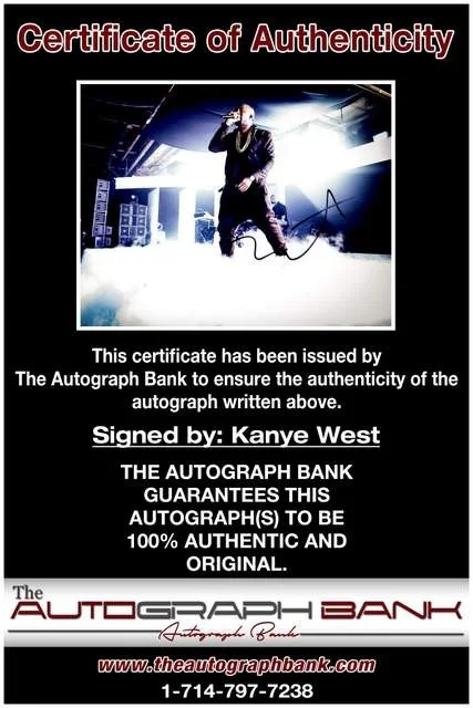 Kanye West — Kanye West authentic signed rap 8x10 photo W/Certificate Autographed, image 2