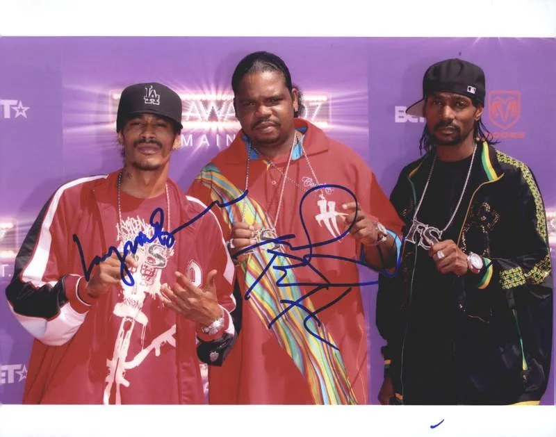 Krayzie & Layzie & Wish Bone — Krayzie Layzie Wish Bone Thugs N Harmony signed 8x10 photo W/Cert Autograph 0660