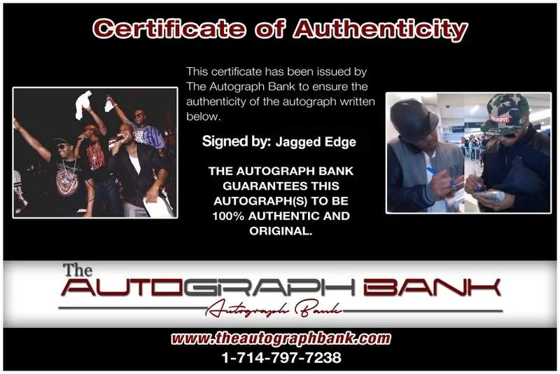 Jagged Edge — Jagged Edge authentic signed rap 8x10 photo W/Certificate Autographed (A0609), image 2