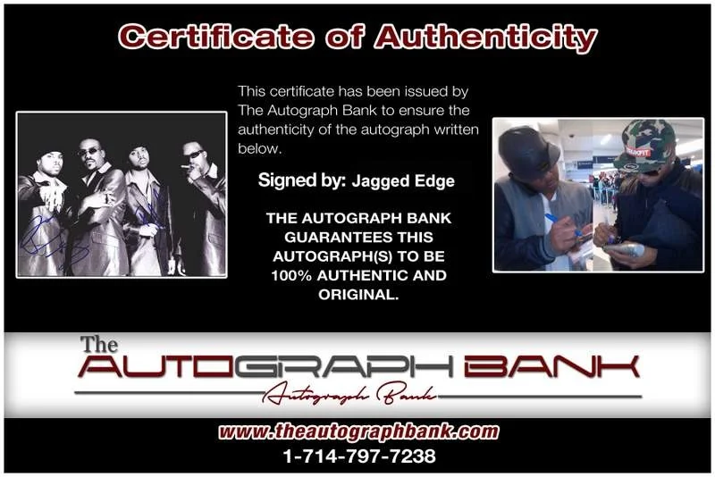 Jagged Edge — Jagged Edge authentic signed rap 8x10 photo W/Certificate Autographed (A0610), image 2