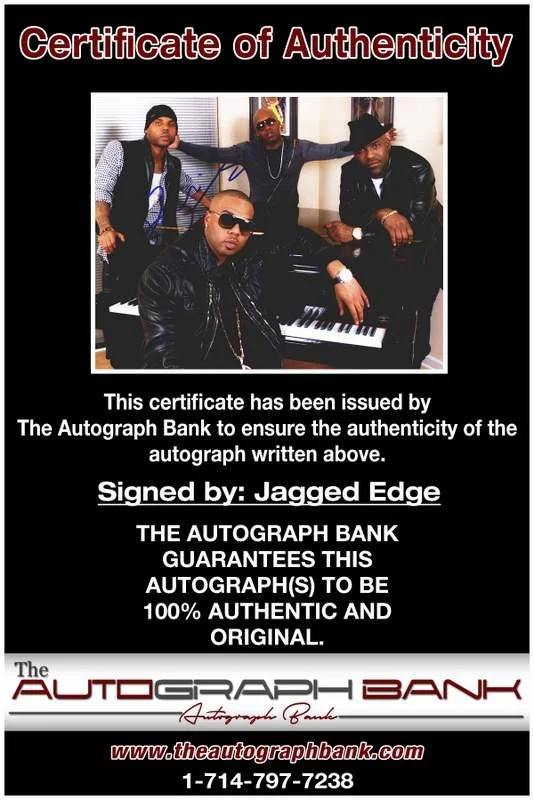 Jagged Edge — Jagged Edge authentic signed rap 8x10 photo W/Certificate Autographed (A00745), image 2