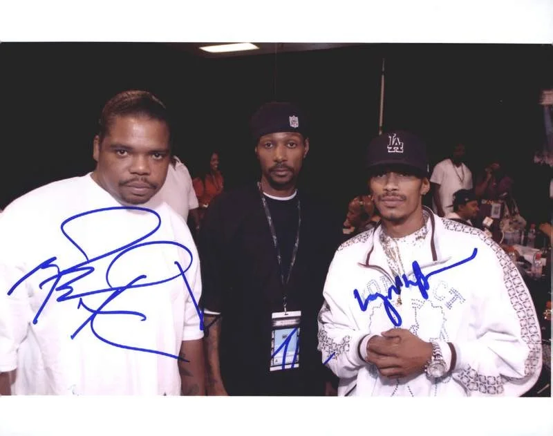 Krayzie & Layzie & Wish Bone — Krayzie Layzie Wish Bone Thugs N Harmony signed 8x10 photo W/Cert Autograph 0667