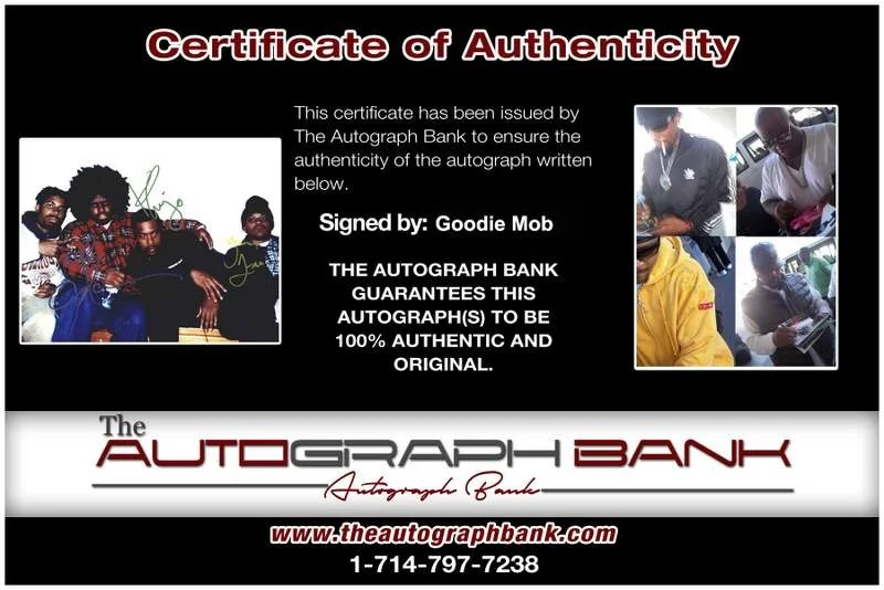 Goodie Mob — Goodie Mob authentic signed rap 8x10 photo W/Certificate Autographed (A0492), image 2
