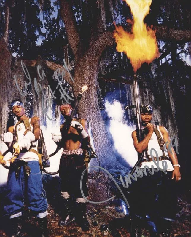 Hot Boys — Cash Money Hot Boys BG Juvenile signed rap 8x10 photo W/Cert Autographed (A0540)