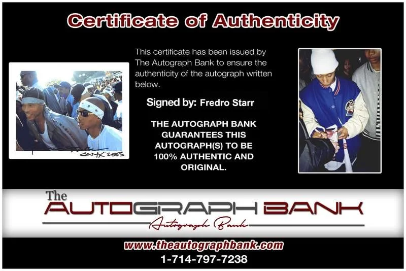 Fredro Starr — ONYX Fredro Starr authentic signed rap 8x10 photo W/Certificate Autographed 392, изображение 2