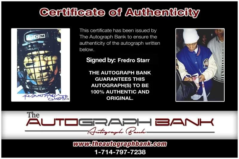 Fredro Starr — ONYX Fredro Starr authentic signed rap 8x10 photo W/Certificate Autographed 385, image 2