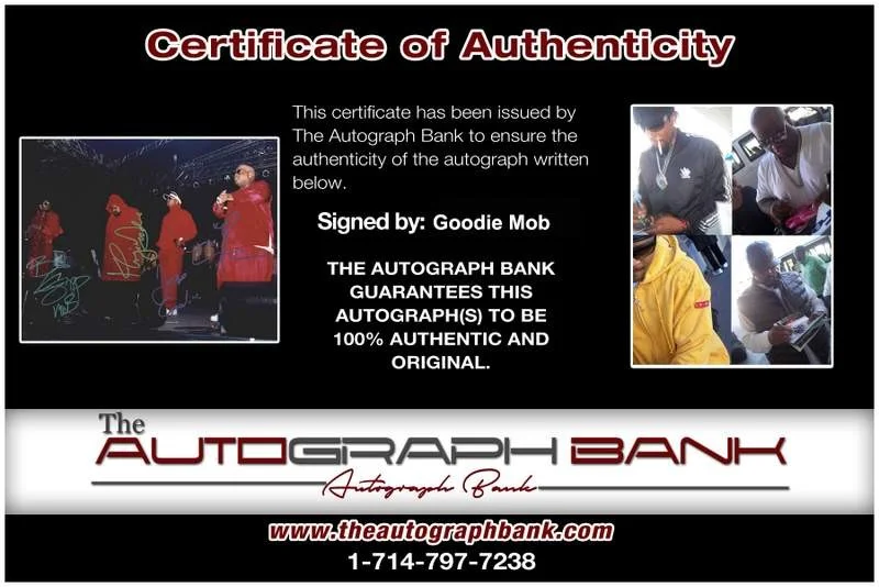 Goodie Mob — Goodie Mob authentic signed rap 8x10 photo W/Certificate Autographed (A0486), image 2