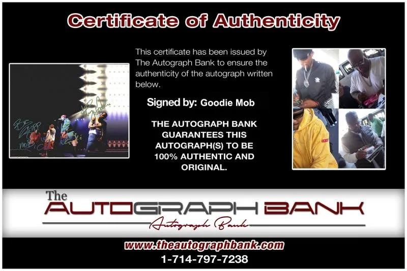 Goodie Mob — Goodie Mob authentic signed rap 8x10 photo W/Certificate Autographed (A0490), image 2