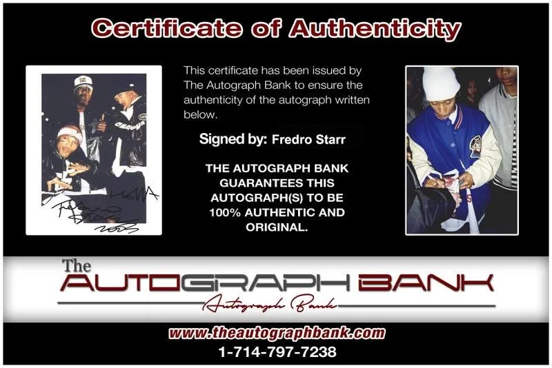 Fredro Starr — ONYX Fredro Starr authentic signed rap 8x10 photo W/Certificate Autographed 383, image 2