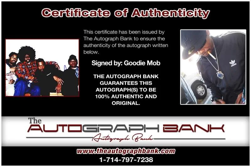 Goodie Mob — Goodie Mob authentic signed rap 8x10 photo W/Certificate Autographed (A00487), image 2