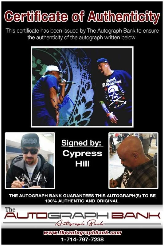 Cypress Hill — Cypress Hill authentic signed rap 8x10 photo W/Certificate Autographed (A00465), изображение 2