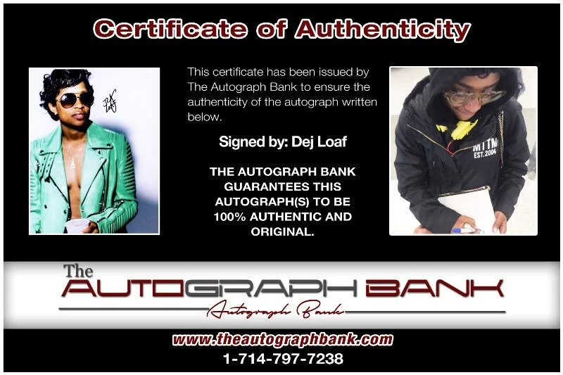 Dej Loaf — Dej Loaf authentic signed RAPPER 8x10 photo W/ Certificate Autographed (127f1), изображение 2