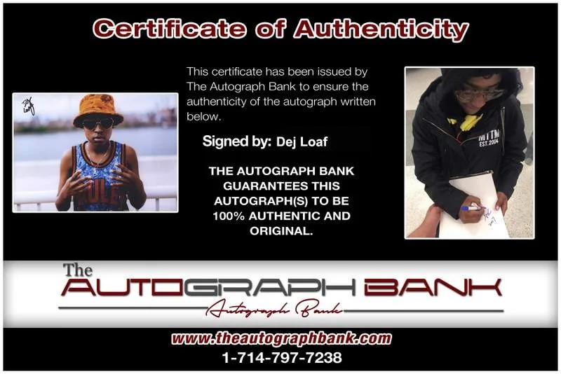 Dej Loaf — Dej Loaf authentic signed rap 8x10 photo W/Certificate Autographed (A0237), image 2