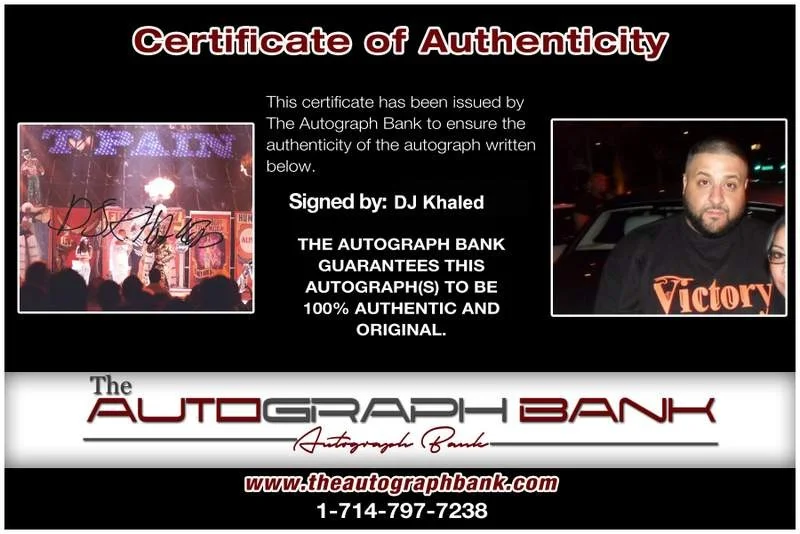 Dj Khaled — Dj Khaled authentic signed rap 8x10 photo W/Certificate Autographed (A0246), изображение 2