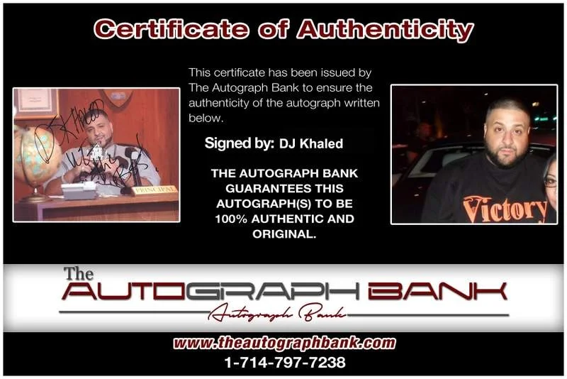 Dj Khaled — Dj Khaled authentic signed rap 8x10 photo W/Certificate Autographed (A0245), image 2