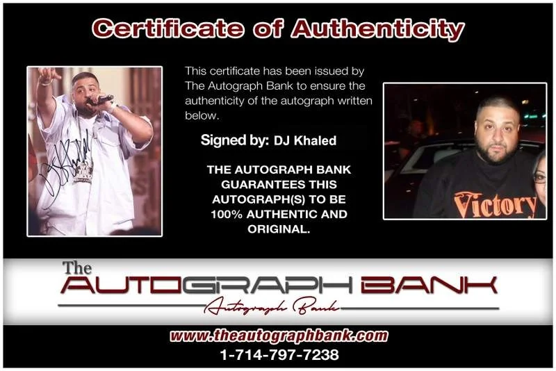 Dj Khaled — Dj Khaled authentic signed rap 8x10 photo W/Certificate Autographed (A0244), image 2