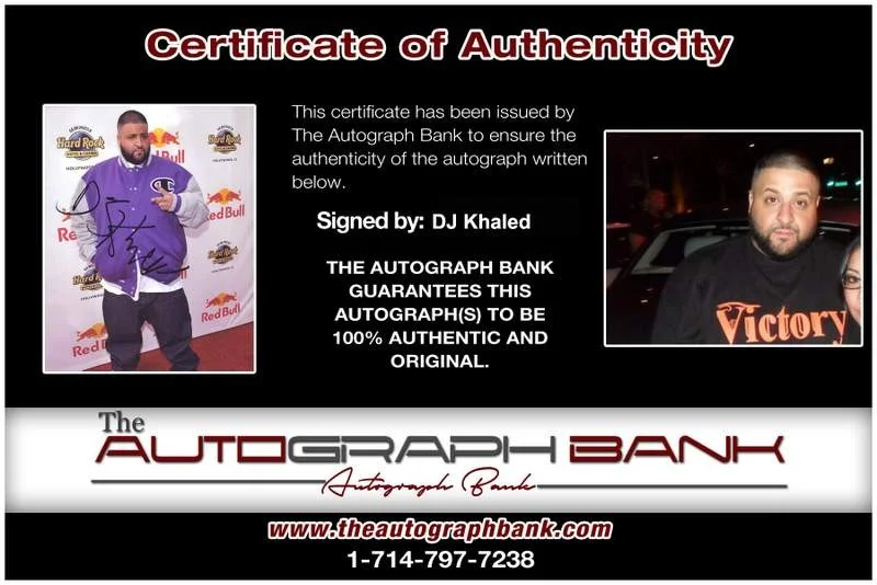 Dj Khaled — Dj Khaled authentic signed rap 8x10 photo W/Certificate Autographed (A0249), image 2