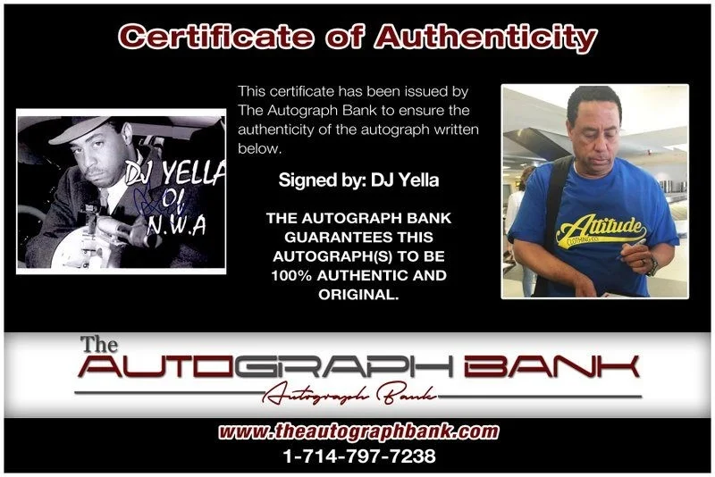 Dj Yella — Dj Yella N.W.A. authentic signed RAPPER 8x10 photo W/ Certificate Autographed A4, изображение 2
