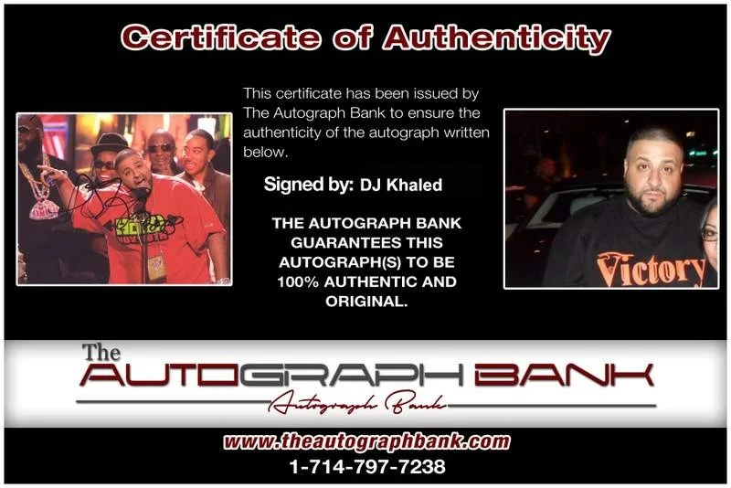 Dj Khaled — Dj Khaled authentic signed rap 8x10 photo W/Certificate Autographed (A0247), image 2