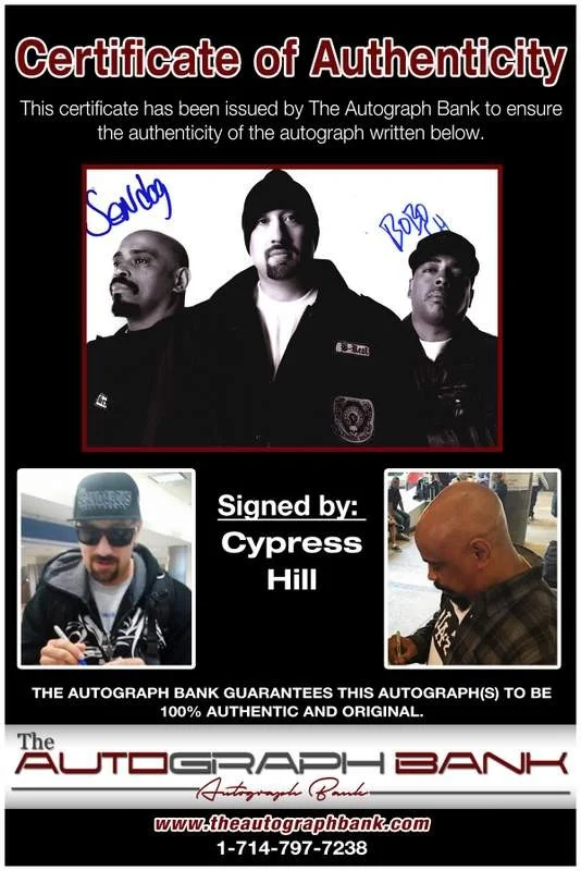 Cypress Hill — Cypress Hill authentic signed rap 8x10 photo W/Certificate Autographed (A00461), image 2