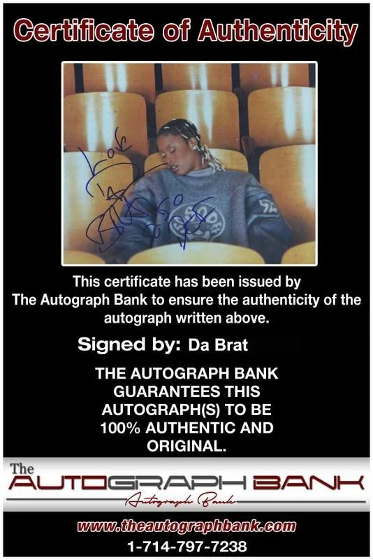 Da Brat — Da Brat authentic signed rap 8x10 photo W/Certificate Autographed (A0198), image 2